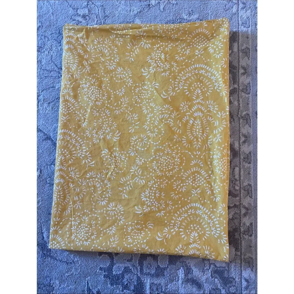 Ikea Yellow Floral Print Standard size Pillowcase Set